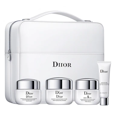 White Dior skin care Kit sticker