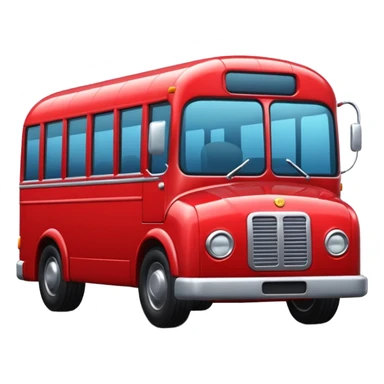 Single Bus in 3d style  sticker