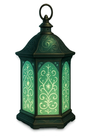 magical lantern, no background sticker