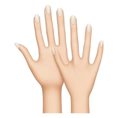 Hand with natural manicure sticker