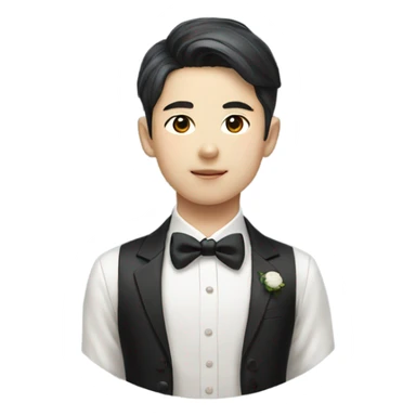 boys in formal attire Korean  sticker