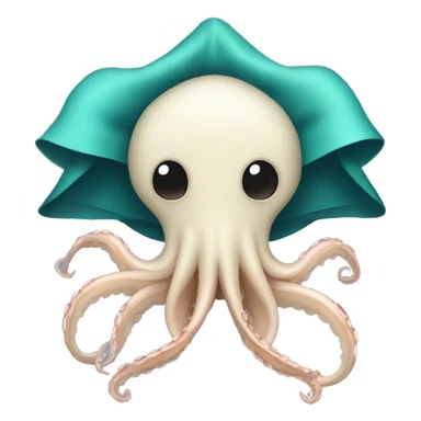 Squid With a bow sticker