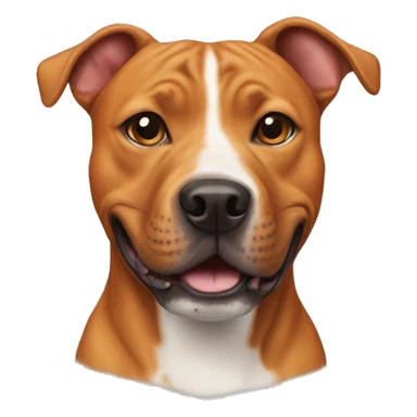 ginger staffy dog sticker