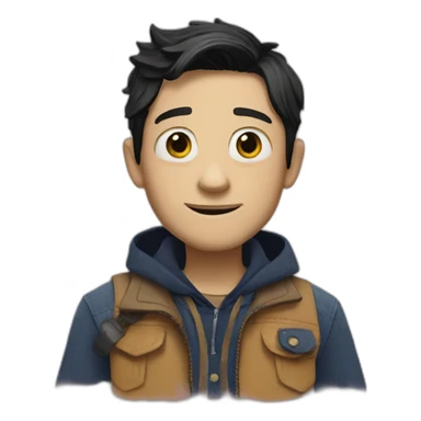 jake from coraline sticker