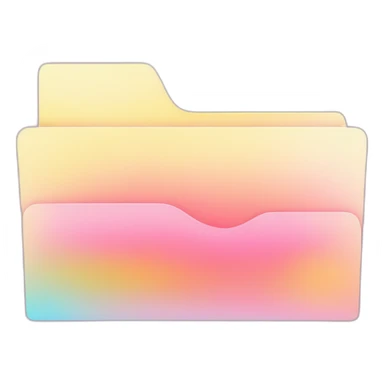 gradient pink yellow shades folder with documents sticker