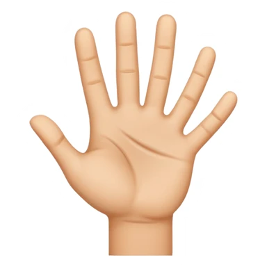 I need the palm down emoji for left hand sticker