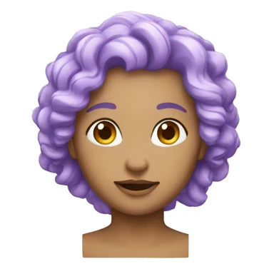 create lilac emoge sticker