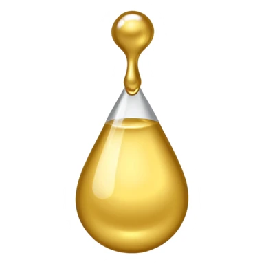 Gold drop of nail polish   sticker