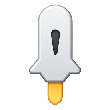 white exclamation mark sticker