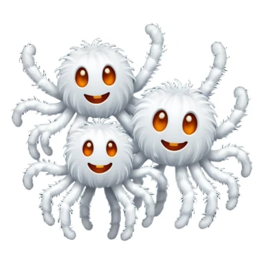 cute halloween ghosts, spiders sticker