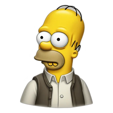 Homer simpson heureux sticker