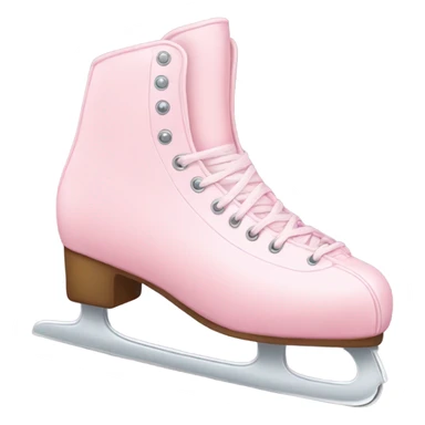 pastel pink ice skates sticker