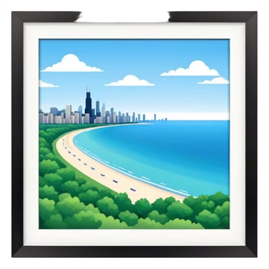 Chicago Lake Michigan sticker