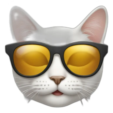smiling-cat-with-sunglasses sticker