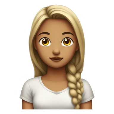 a girl side eyeing  sticker