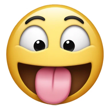 face blushing with tongue and hands out hugging, huggingface sticker