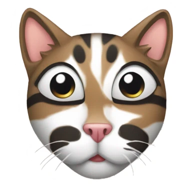 Create Emojis with different emotions for two couple cute cat make them look like comics sticker