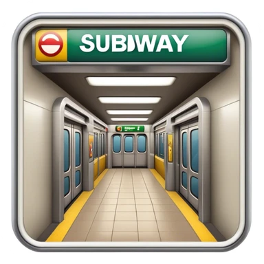 subway entrance sticker