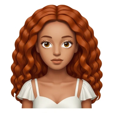 Solange Knowles with long Auburn hair sticker