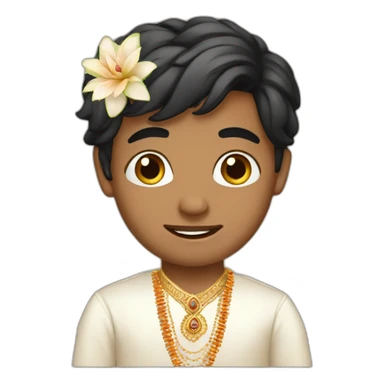 Boy wedding indian sticker