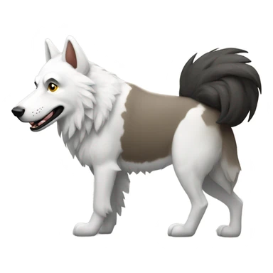 Lobo rubio y oveja blanca  sticker