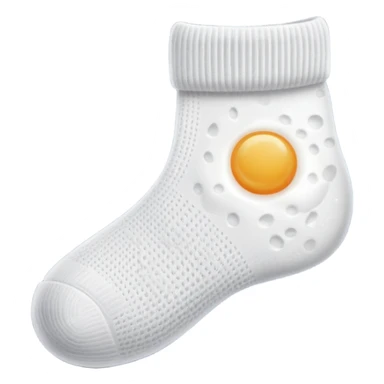 The egg in the sock sticker