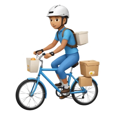 egg late on bike  sticker