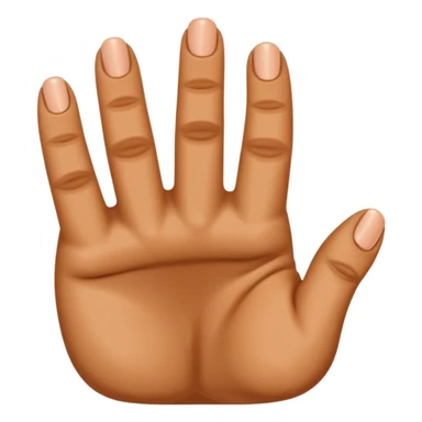 Middle finger toes sticker