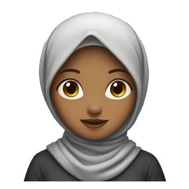 girl in hijab show heart with hands  sticker