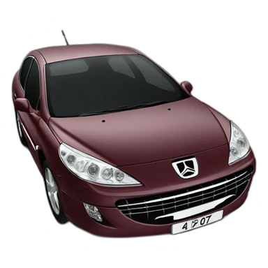 Peugeot 407 couleur bordeaux sticker
