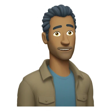 Bojack horseman with Rick sticker