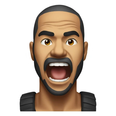 The online streamer “Ninja” with a low taper fade doing a yelling face sticker