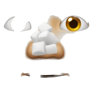 Nose sniffing  sugar sticker