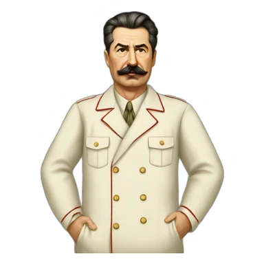 Joseph Stalin in pajamas sticker