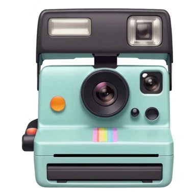 Photos taken with a Polaroid camera have gentle pastel tones. sticker