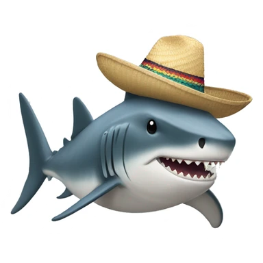 Tiburón con sombrero de copa sticker