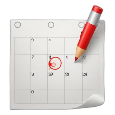 calendar date zoomed in with circle drawn on it with a red marker sticker