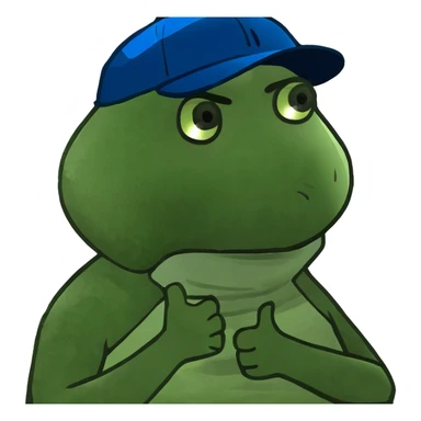 Guy with arms crossed holding neck sticker