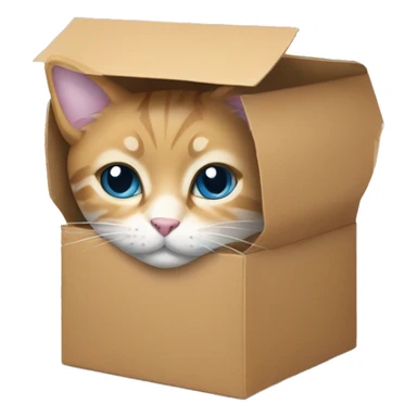 Just a kitty’s face with a box sticker
