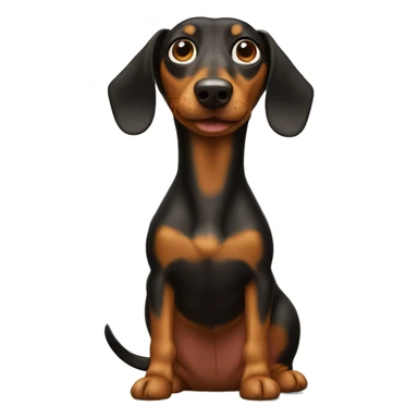 weenie dog sticker