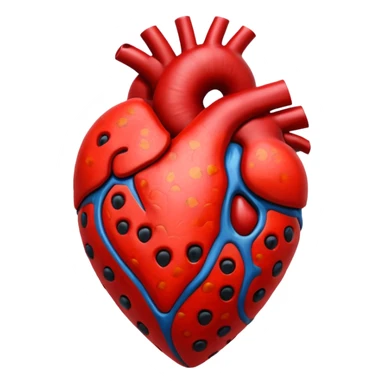 Cheetah heart sticker