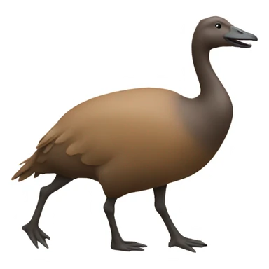 Goose carrying a moose sticker