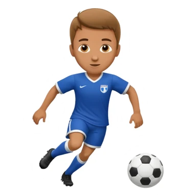 maak een manneke dat voetbalt sticker