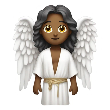 angel looking down from heaven sticker