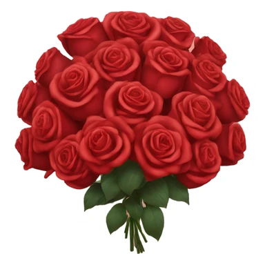 Huge red rose bouquet sticker