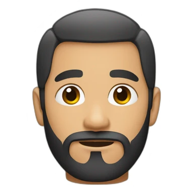 Short hairedAsian Latino with beard sticker