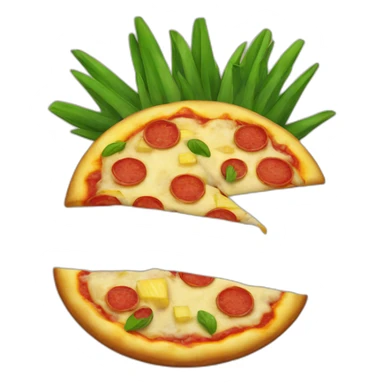 Pizza ananas sticker