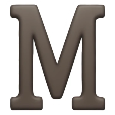 Letter M sticker