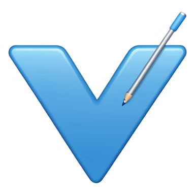 BLUE TICK white background sticker