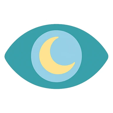 moon eye sticker